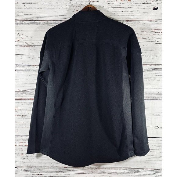 Reebok Pittsburgh Penguins Fleece Jacket Sz XL Black Quarter Zip Hockey Pens - Picture 2 of 12